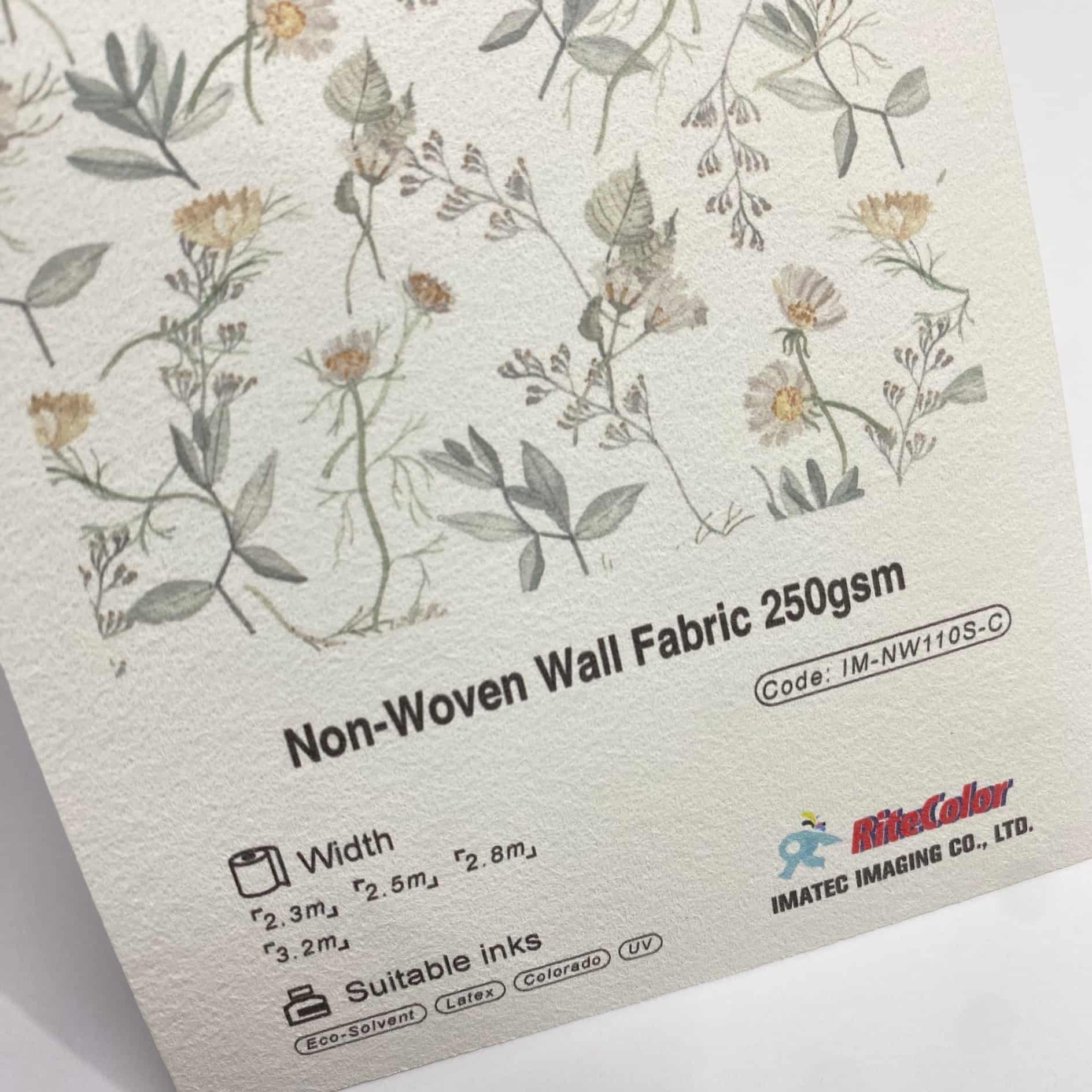 Wide-format printing on fabric walls