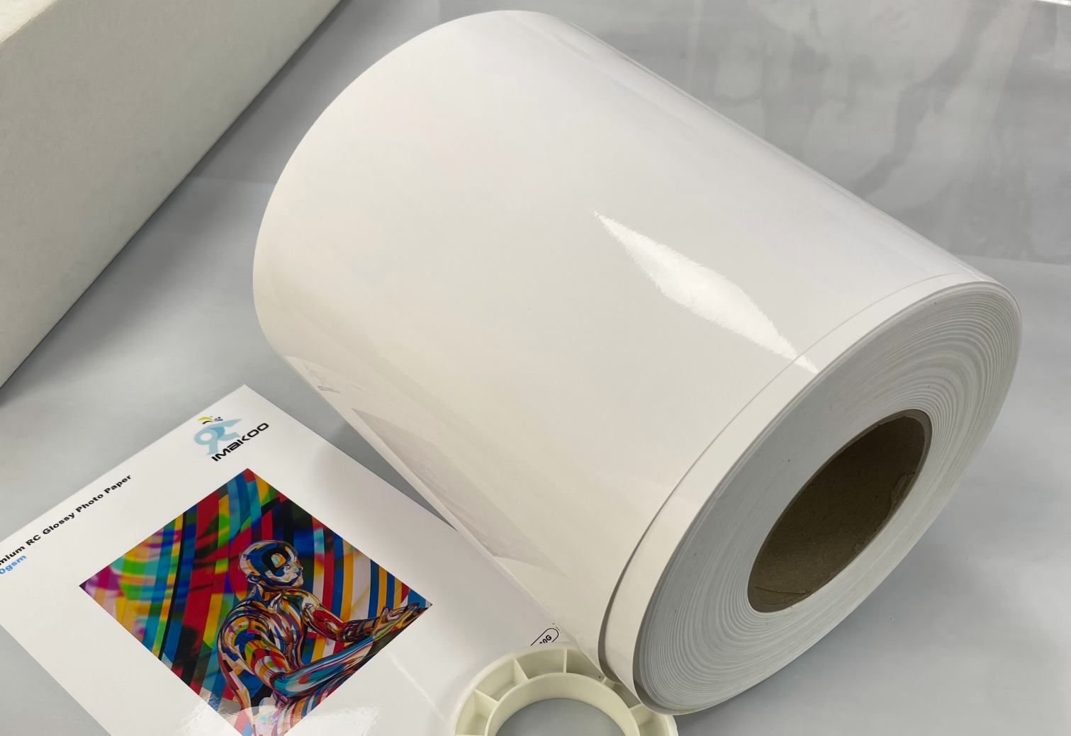 Rouleau de papier sec brillant à jet d'encre pour Minilab
