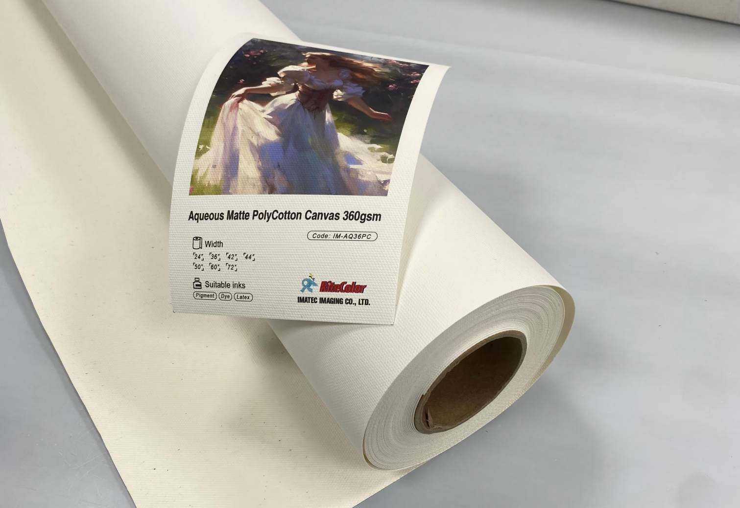 Toile mate en polycoton 360 g/m² pour impression jet d'encre